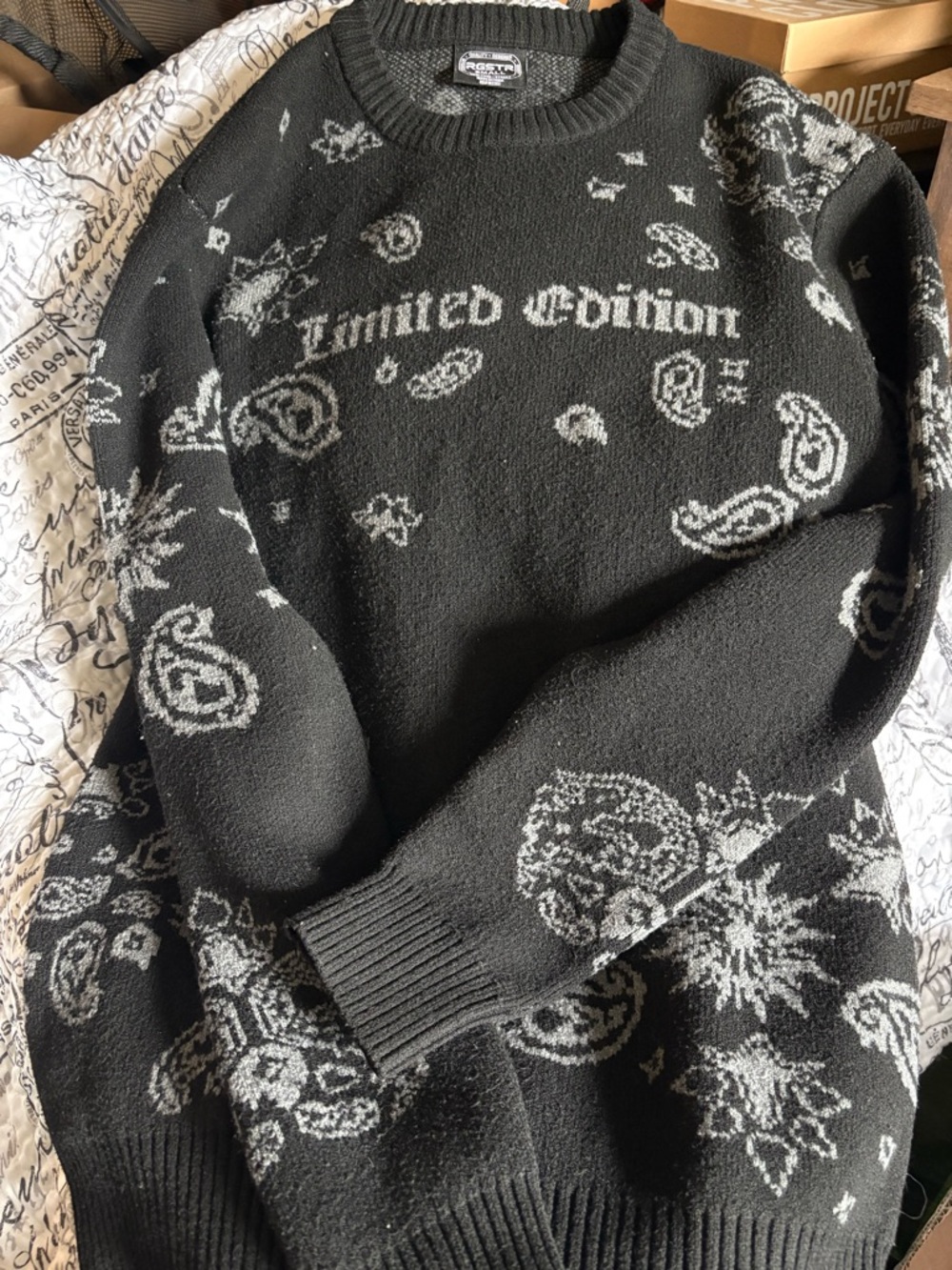 Limited Edition Black Crewneck Sweater